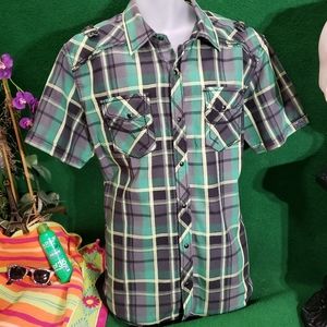 Men's BKE s/s X-large slim fit shirt